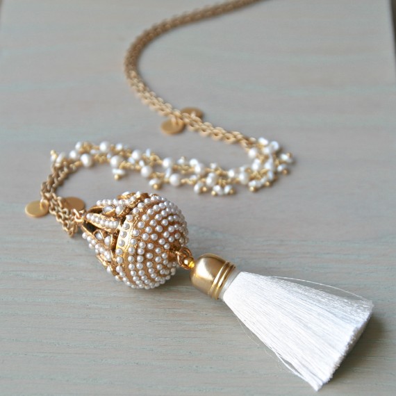 Pearl Tassel Necklace