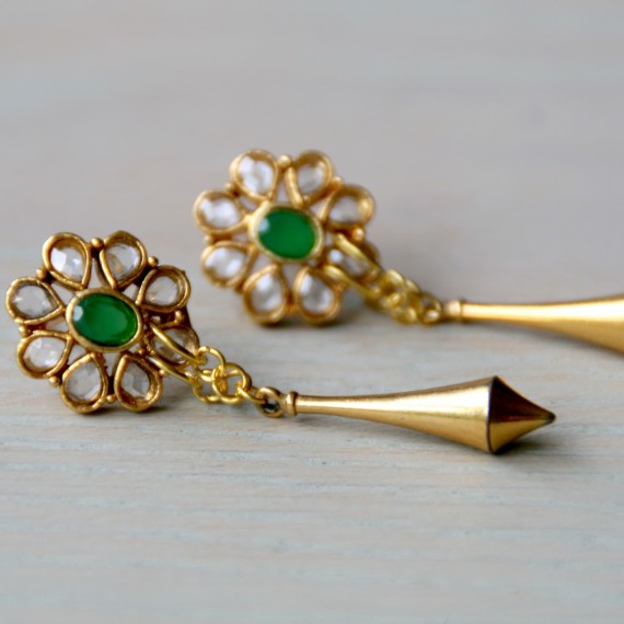 Golden Drop Earrings