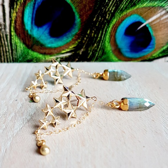 Crystal Shooting Star Earrings