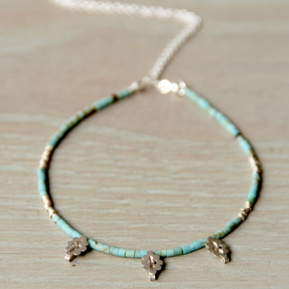 Turquoise And Silver Necklace