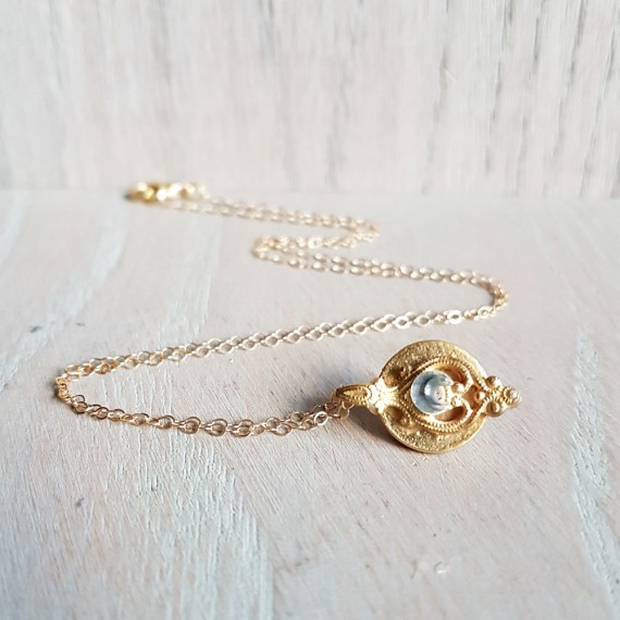 Gold Moondrop Necklace