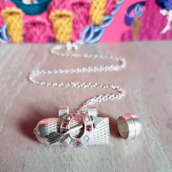 Silver Secret Capsule Pendant
