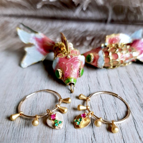 Sunburst Glow Hoops