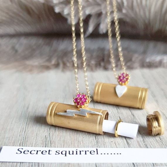 Gold Plated Secret Message Capsule