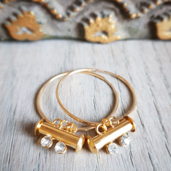 Golden Beam Hoops