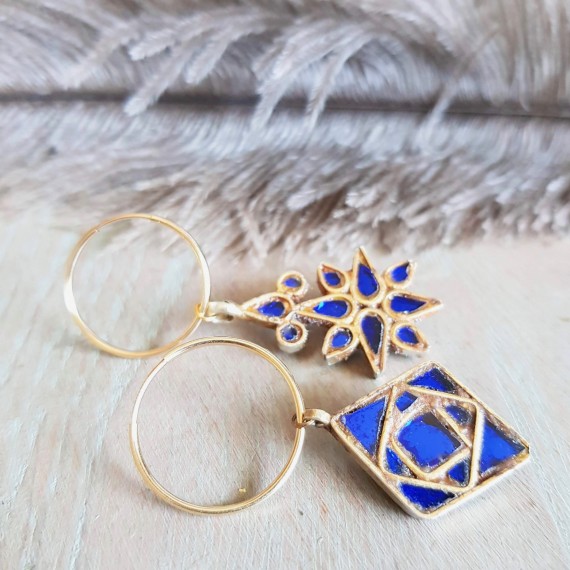 Mirror Of Dreams Gold Hoop Earrings