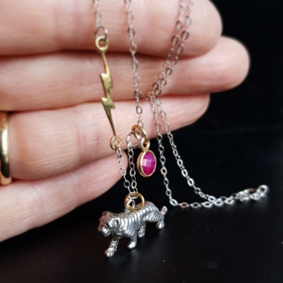 Bolt And Tiger Necklace