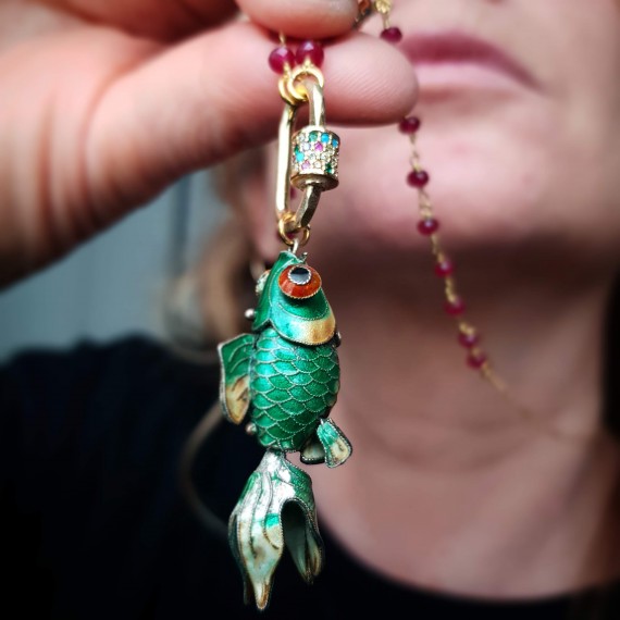 The Little Wish Fish Charm Necklace