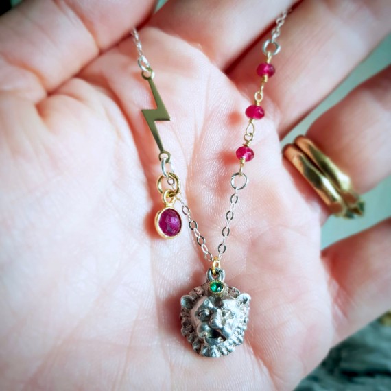 King Of Lion Charm Necklace