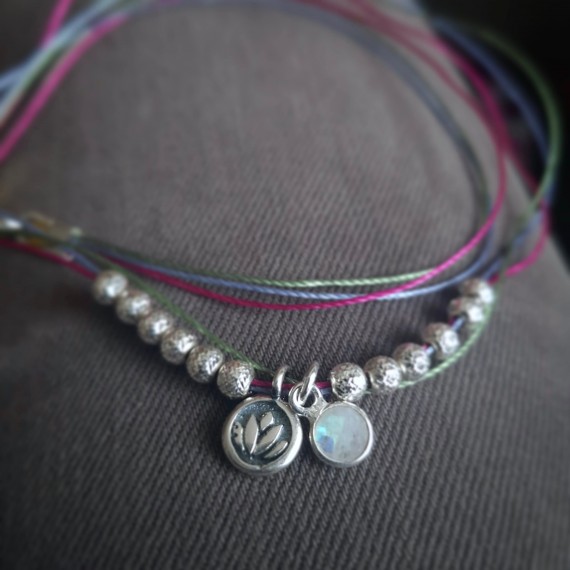 Vibrant Lotus Charm Necklace