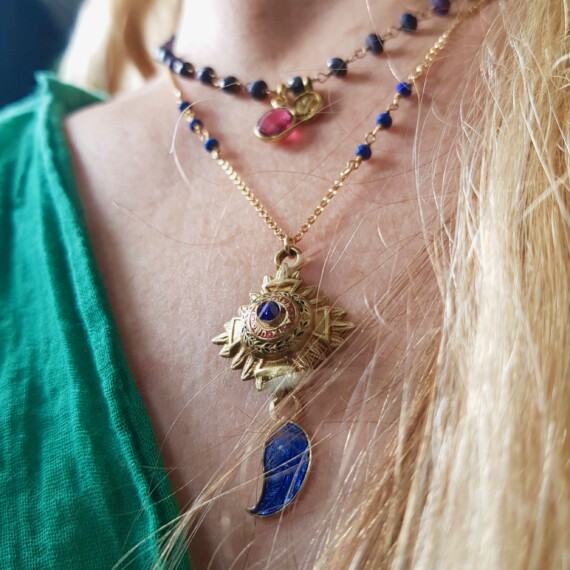 Brighter Days Brilliant Blue Lapis Lazuli Necklace