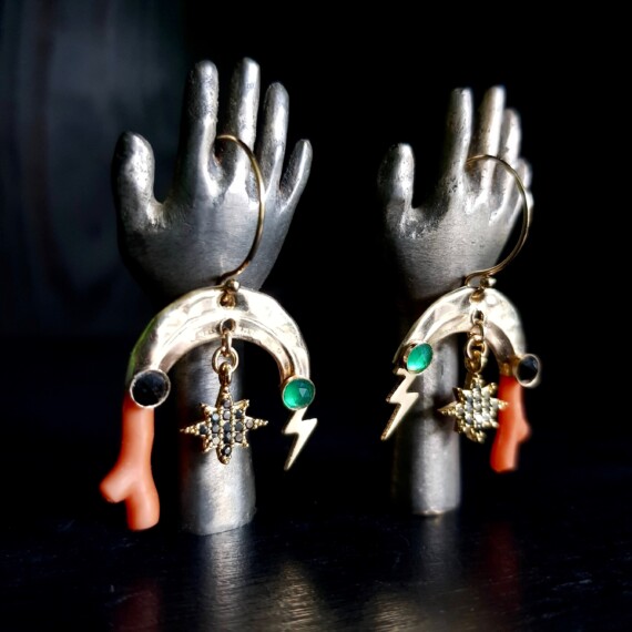 Mercurial Star Charm Earrings