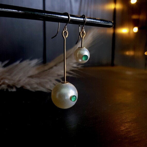 Full Moon Mismatched Earrings