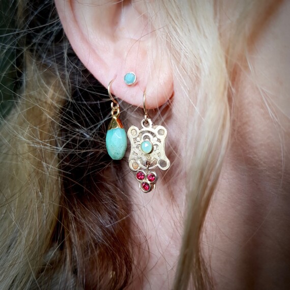 Setting Sun Trio Earrings