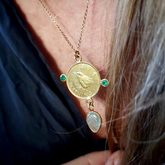 Gilded Lucky Coin Necklace