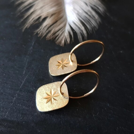 Vintage Star Earrings