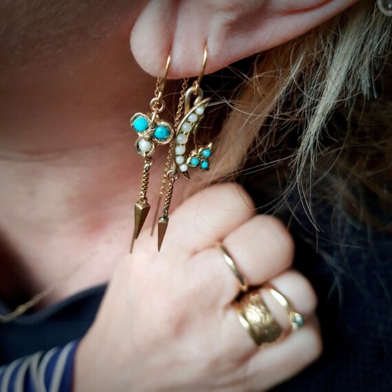 Flower Moon Mismatched Earrings
