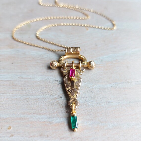 Rolled Gold Sunset Necklace